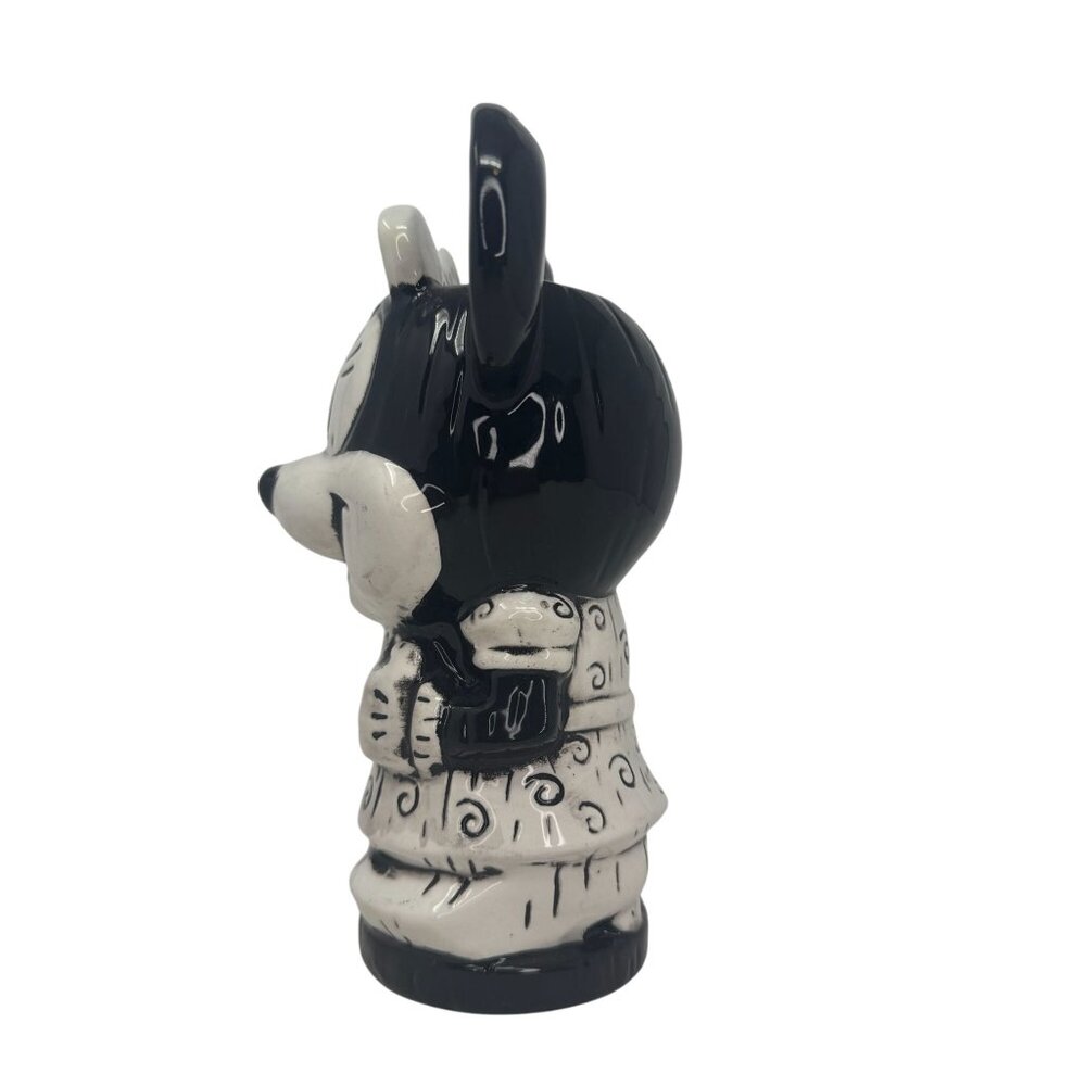 Geeki Tiki Jungle Bird Disney Pop Up Minnie Mouse Black White Ceramic Tiki Mug - Picture 4 of 7